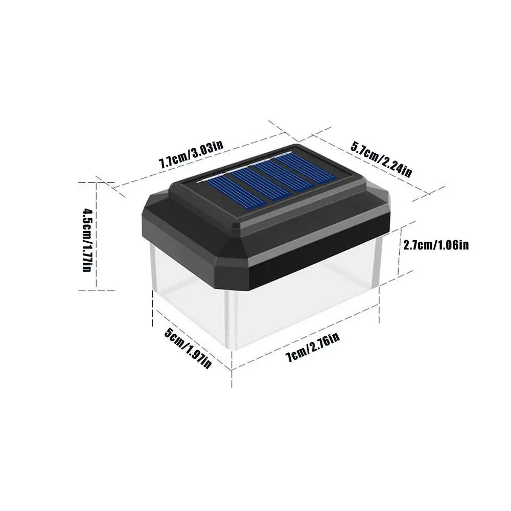 Solar Post Lights Waterproof Decoration Modern Lamp Outdoor Deck Fence Post Solar Lights For Outdoor Garden Patio Porch Yard