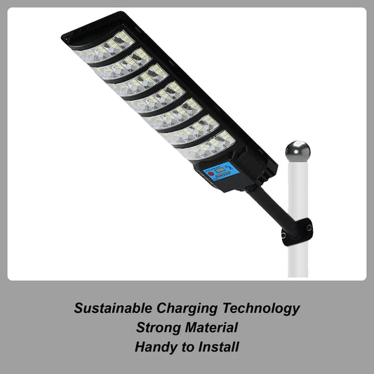 Outdoor Solar Street Lights Waterproof Lamp With Motion Sensor Remote Control Street Lights For Yard Patio Garage Outdoor