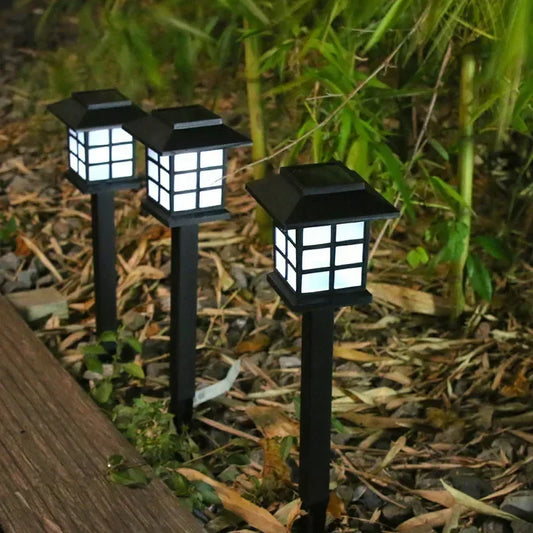 2Pack Solar LED Pathway Lights Outdoor Waterproof Walkway Garden Courtyard Decor Street Lamp for Landscape Yard Patio Driveway