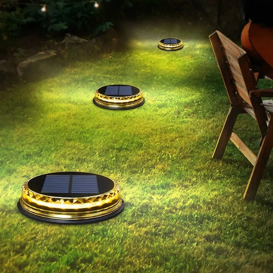 Solar LED Underground Light Outdoor Garden Ground Lights Waterproof Underground Light Landscape Lights For Gardens Lawns Paths