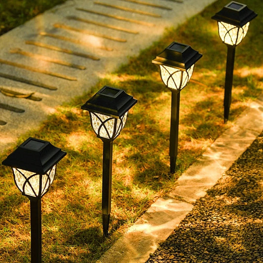 1 Pack Solar Yard Lights Bright Lawn Lights Outdoor Waterproof Led Solar Pathway Lights Landscape Path Lights