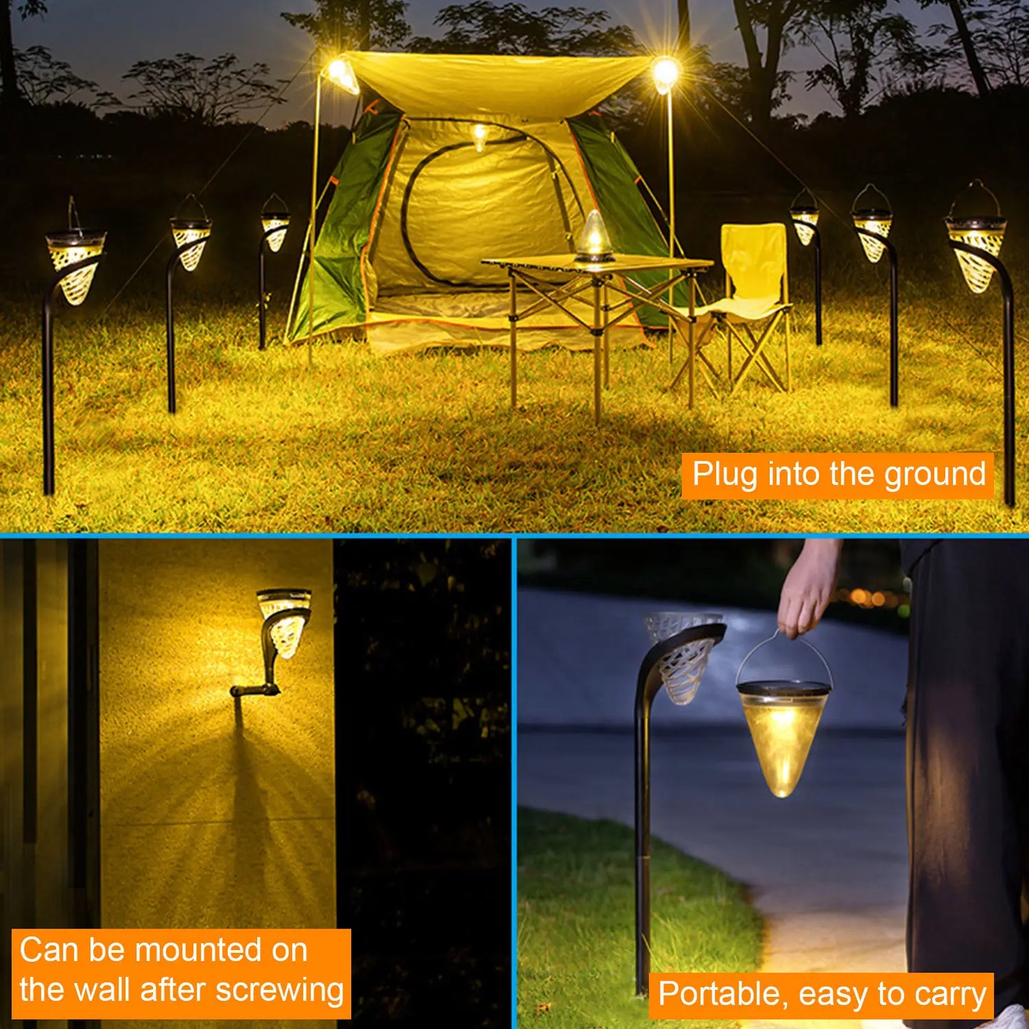 Competitive Prices High Brightness Waterproof Outdoor Led Solar Garden Lights for Lawn Patio Yard Walkway