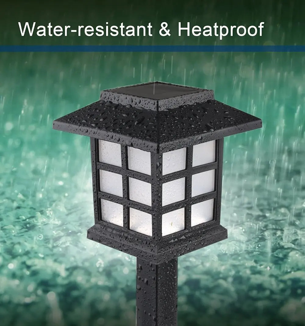Led Houses Solar Pathway Lights Waterproof Outdoor Solar Lamp for Garden/Landscape/Yard/Patio/Driveway/Walkway Christmas Luz