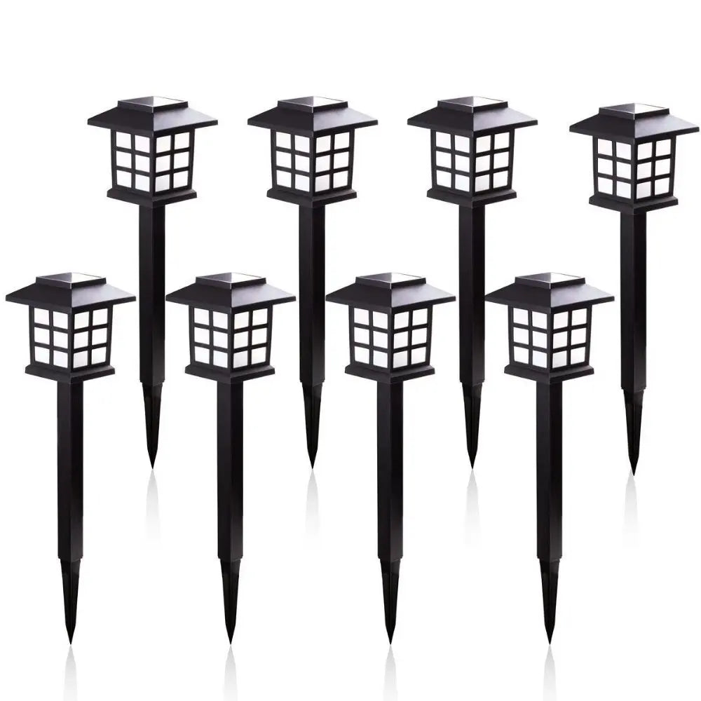 Led Houses Solar Pathway Lights Waterproof Outdoor Solar Lamp for Garden/Landscape/Yard/Patio/Driveway/Walkway Christmas Luz
