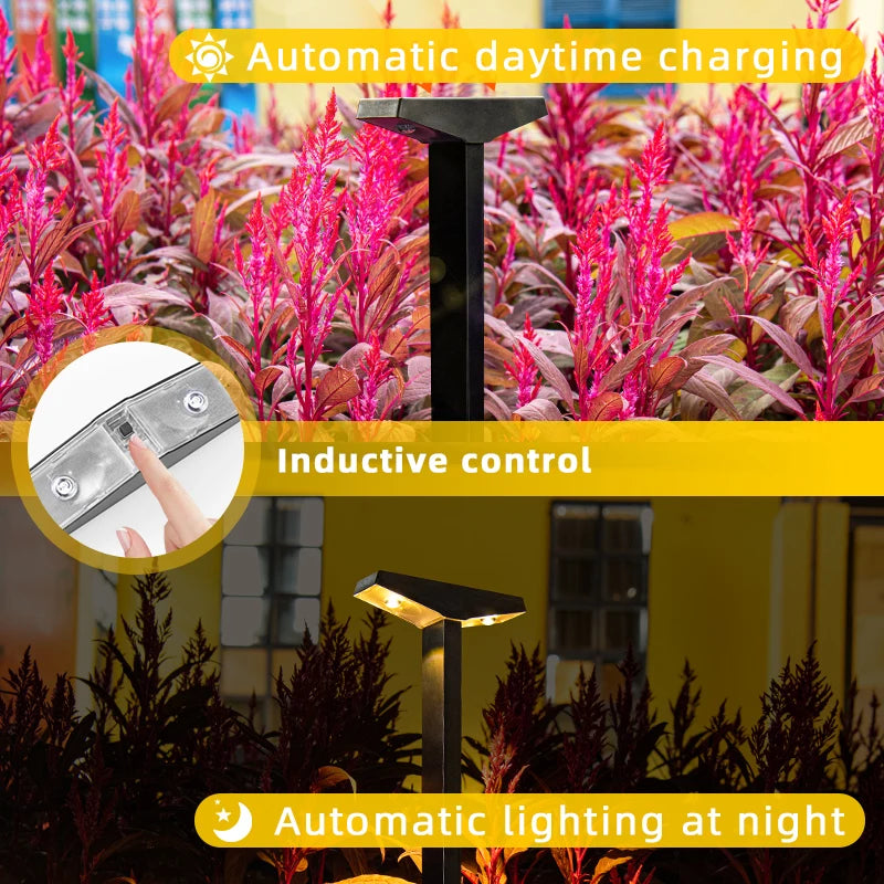 Solar Lawn Light Outdoor Waterproof Ground Lamp for Yard,Path,Garden,Lawn,Camping,Outdoor,Deck Atmosphere Decor Landscape