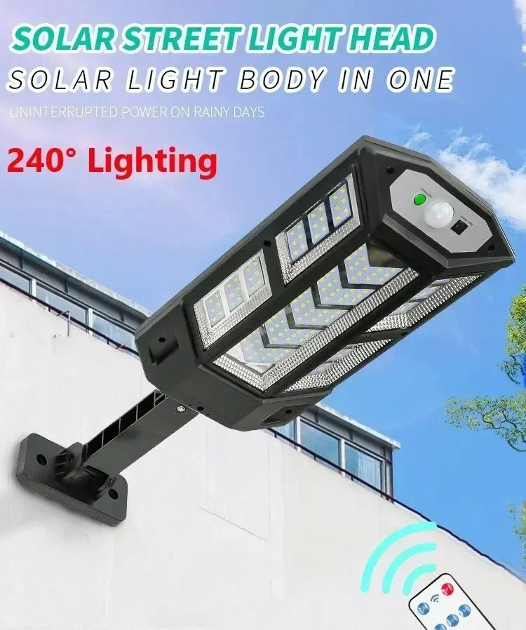Newest Solar LED Light 300000LM Outdoor Solar Lamp Of Motion Sensor 4 Mode Waterproof