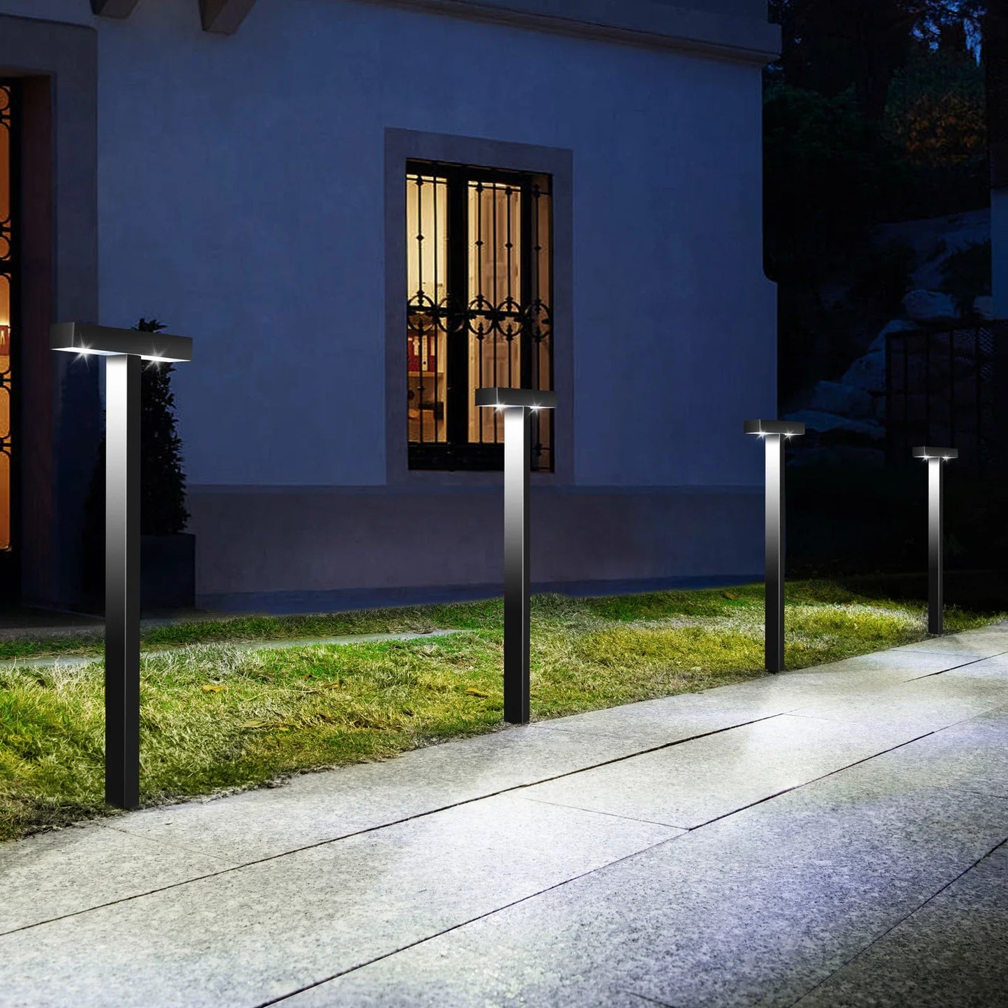 1-8 Pack Solar Pathway Lights Outdoor Solar Lights IP65 Waterproof Garden Lamps Solar Lamp Outdoor Landscape Lighting for Lawn