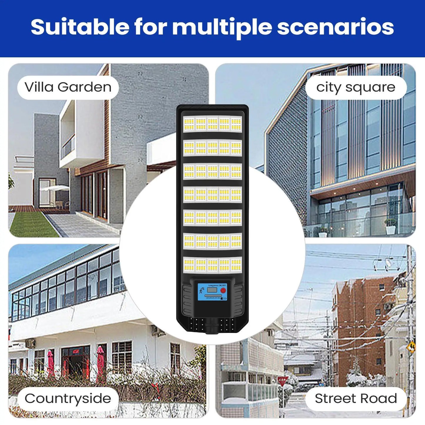 Outdoor Solar Street Lights Waterproof Lamp With Motion Sensor Remote Control Street Lights For Yard Patio Garage Outdoor