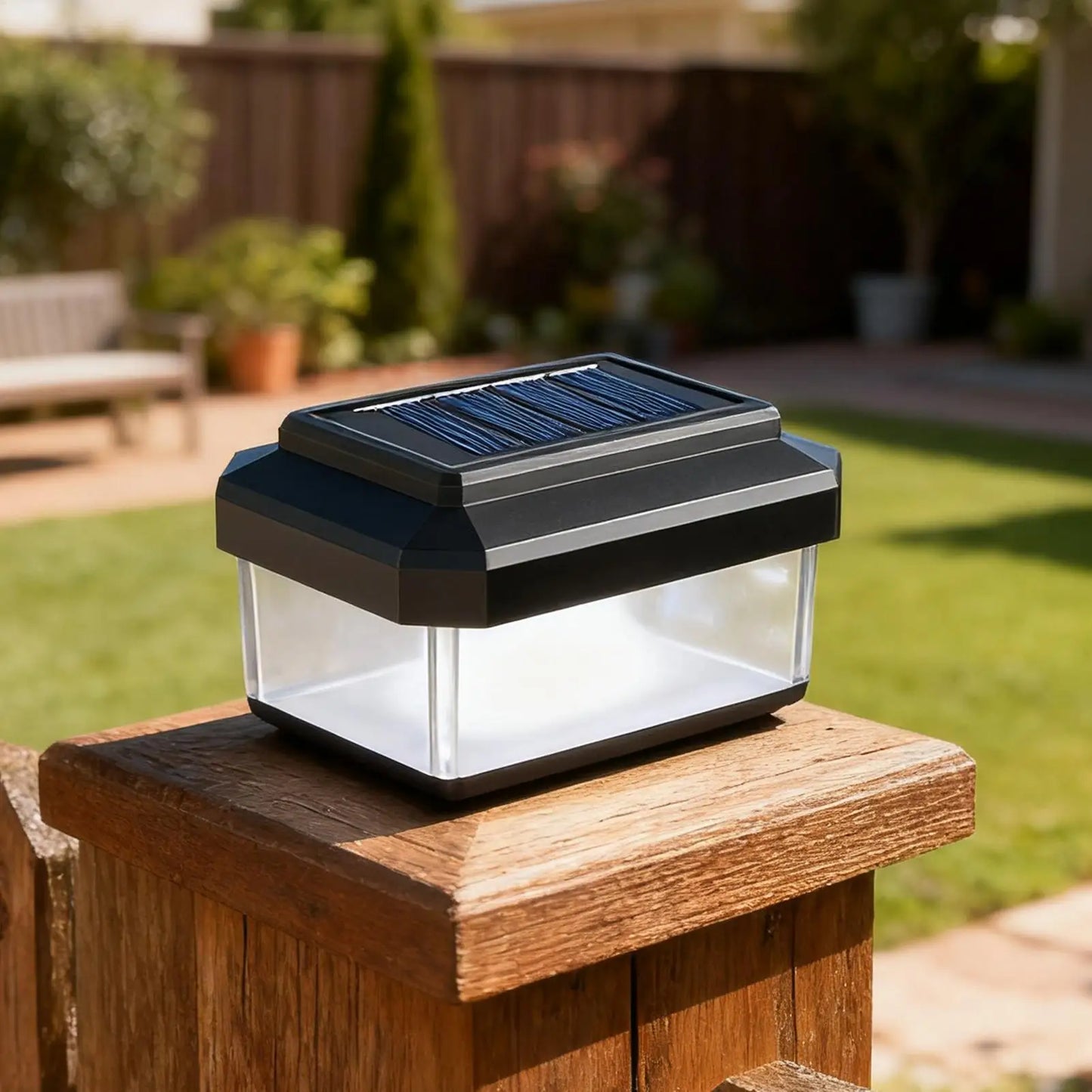 Solar Post Lights Waterproof Decoration Modern Lamp Outdoor Deck Fence Post Solar Lights For Outdoor Garden Patio Porch Yard