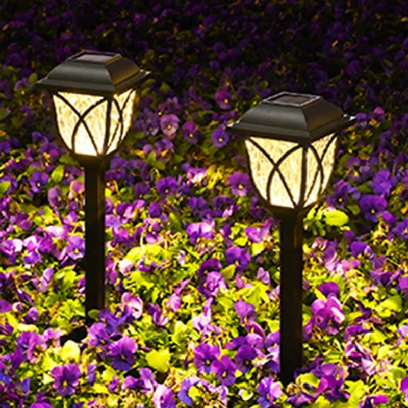 1 Pack Solar Yard Lights Bright Lawn Lights Outdoor Waterproof Led Solar Pathway Lights Landscape Path Lights