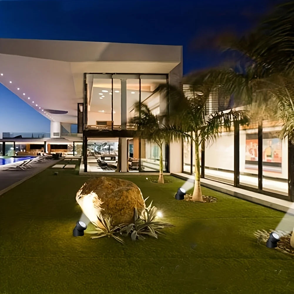 Solar Pond Lights Underwater Pond Lights IP65 Waterproof LED Landscape Spotlights for Garden Patio Fountain Pool Waterfall Decor