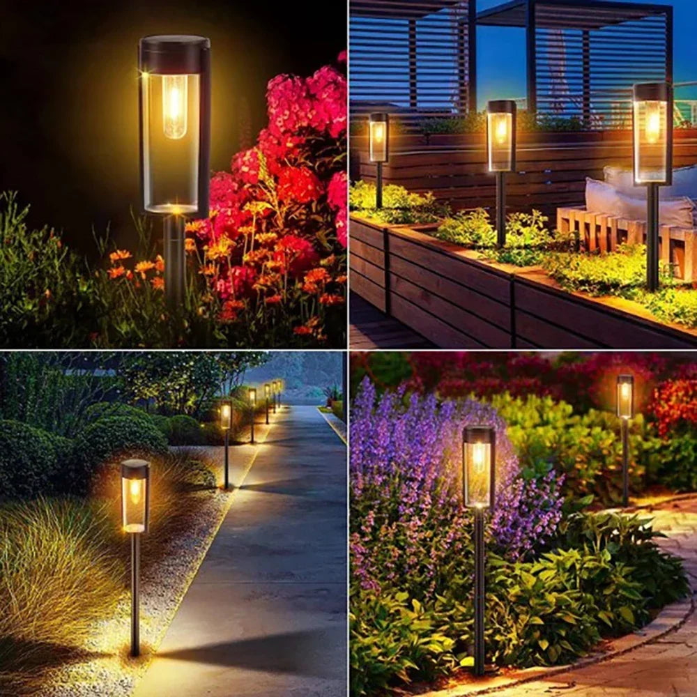 Solar Wall Lights LED Outdoor Waterproof  Hanging Tungsten Lamp Balcony Garden Corridor Porch Light Home Decoration Lighting