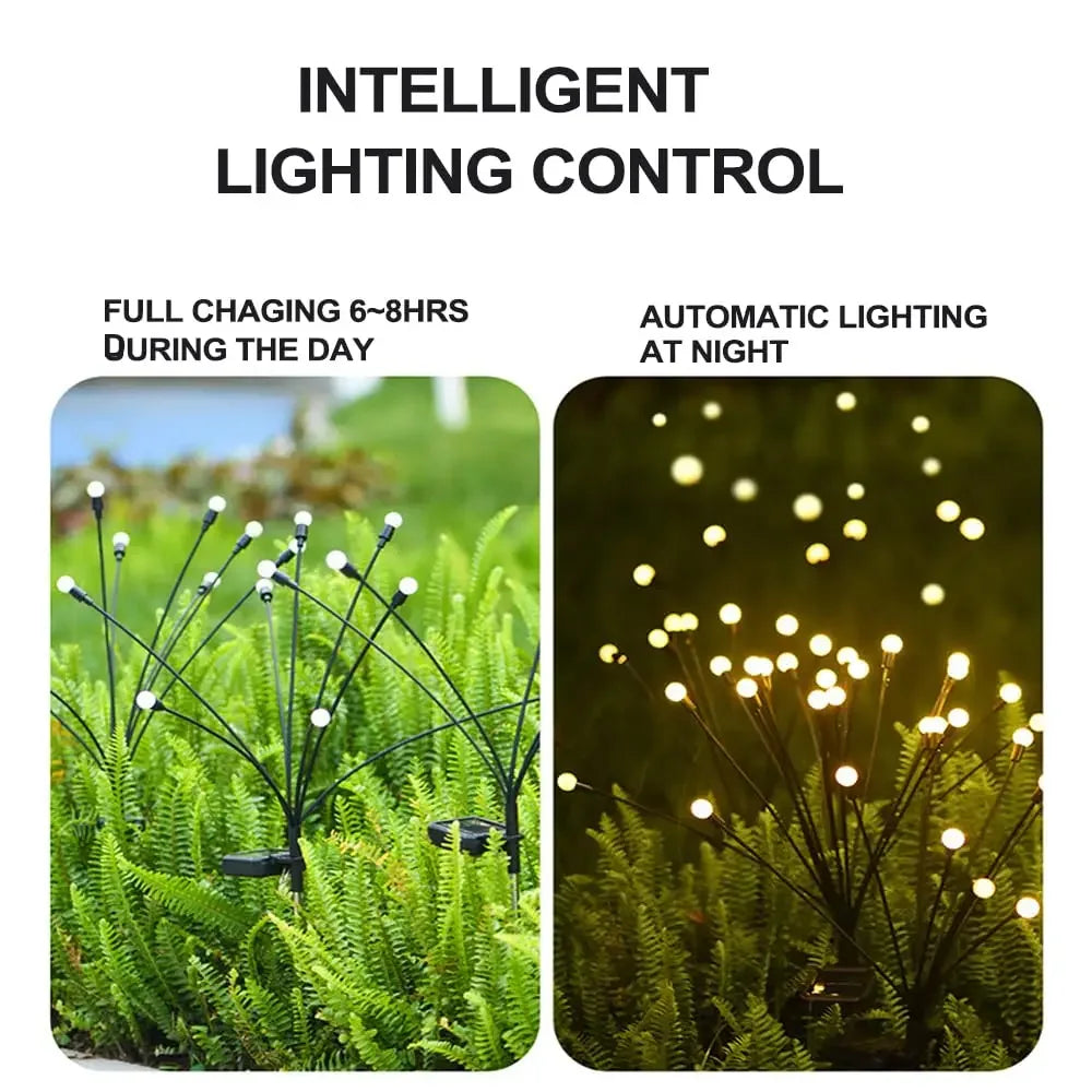 Solar Garden Lights Solar Swaying Light Sway by Wind Outdoor Lights Solar Garden Decorative Lights Yard Patio Pathway Decoration