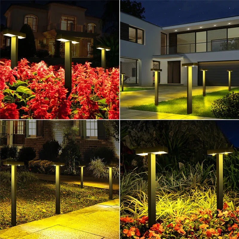 1-8 Pack Solar Pathway Lights Outdoor Solar Lights IP65 Waterproof Garden Lamps Solar Lamp Outdoor Landscape Lighting for Lawn