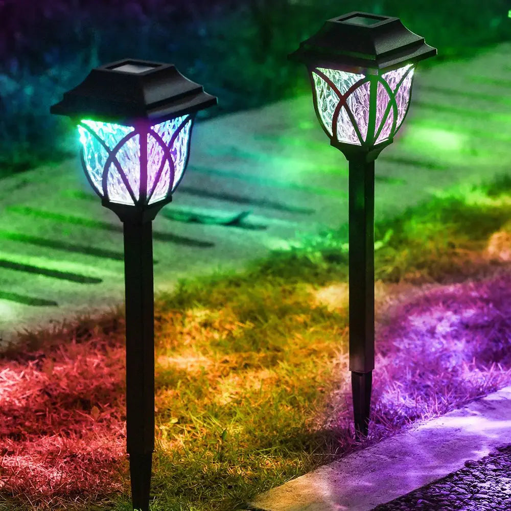 1 Pack Solar Yard Lights Bright Lawn Lights Outdoor Waterproof Led Solar Pathway Lights Landscape Path Lights