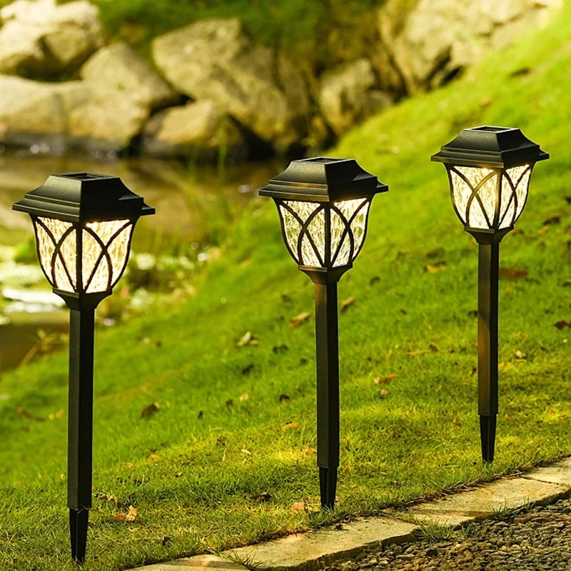1 Pack Solar Yard Lights Bright Lawn Lights Outdoor Waterproof Led Solar Pathway Lights Landscape Path Lights
