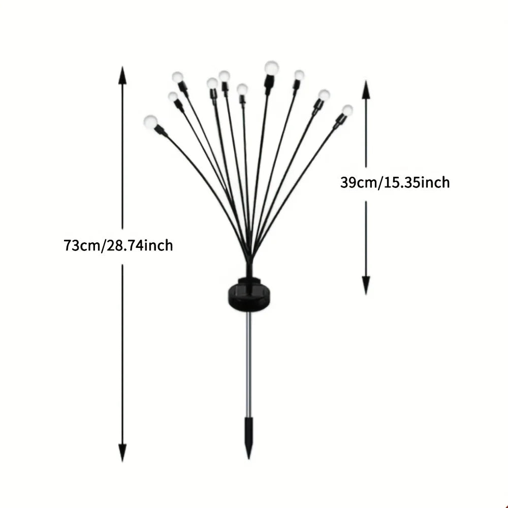 Solar Garden Lights Solar Swaying Light Sway by Wind Outdoor Lights Solar Garden Decorative Lights Yard Patio Pathway Decoration