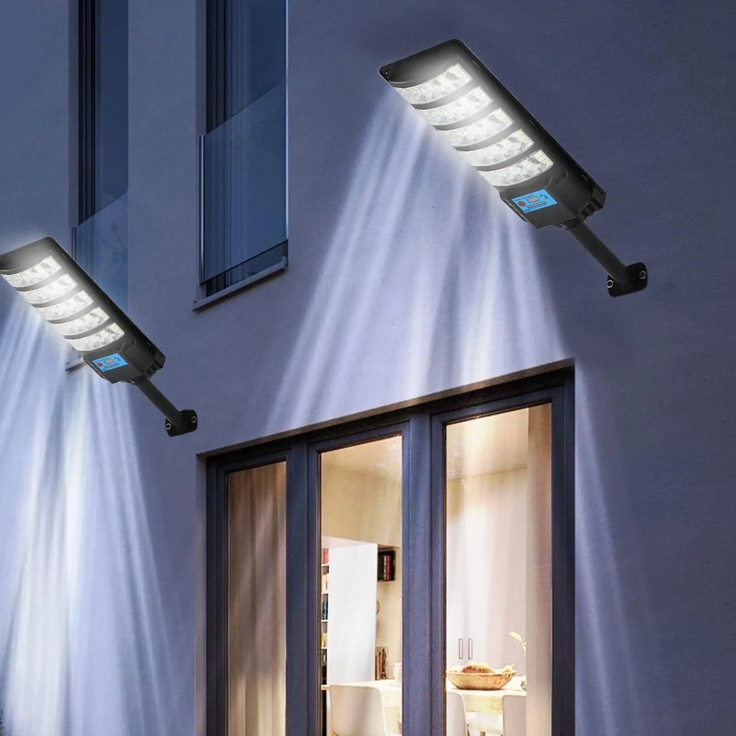 Outdoor Solar Street Lights Waterproof Lamp With Motion Sensor Remote Control Street Lights For Yard Patio Garage Outdoor