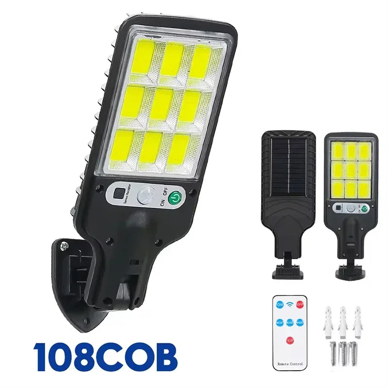 Newest Solar LED Light 300000LM Outdoor Solar Lamp Of Motion Sensor 4 Mode Waterproof