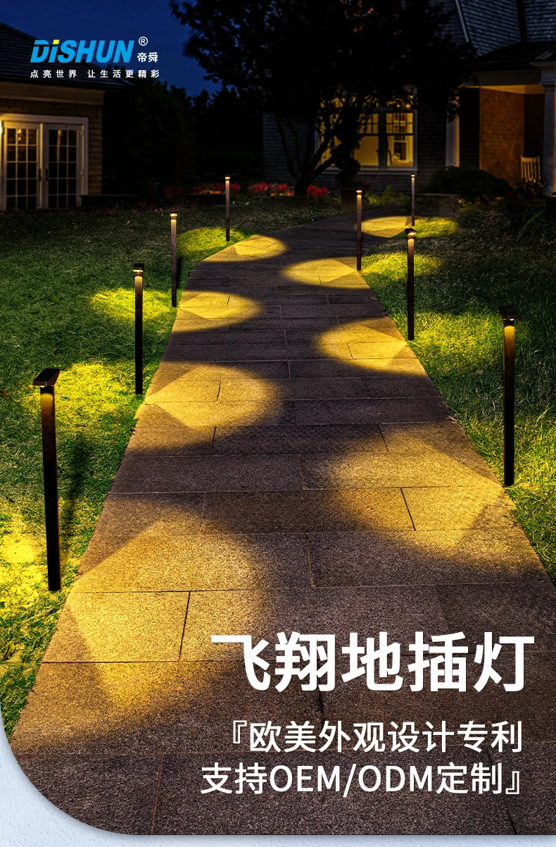 Solar Lawn Light Outdoor Waterproof Ground Lamp for Yard,Path,Garden,Lawn,Camping,Outdoor,Deck Atmosphere Decor Landscape