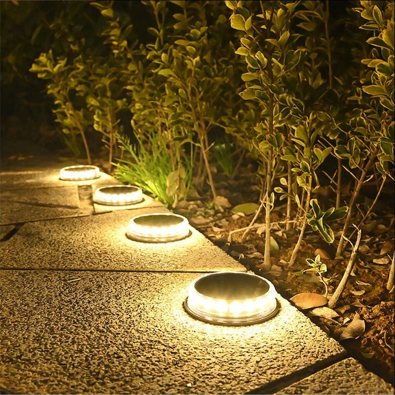 Solar LED Underground Light Outdoor Garden Ground Lights Waterproof Underground Light Landscape Lights For Gardens Lawns Paths