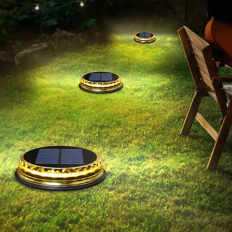 Solar LED Underground Light Outdoor Garden Ground Lights Waterproof Underground Light Landscape Lights For Gardens Lawns Paths