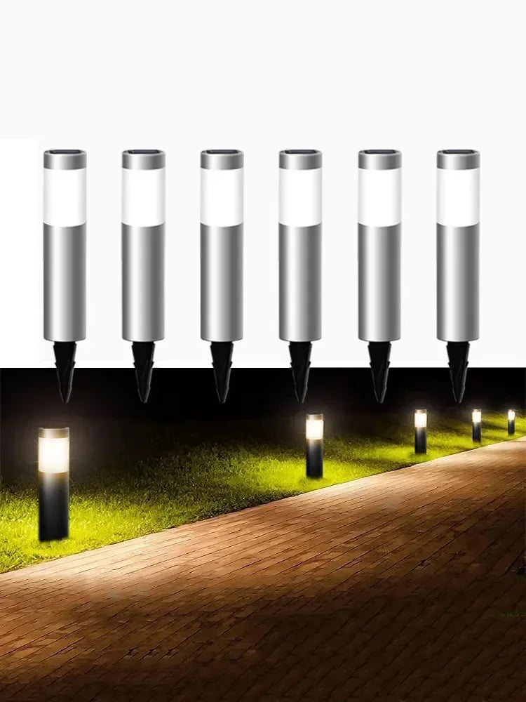 1/2/4/6 Pcs Solar Floor Lamp Waterproof Motion Sensor