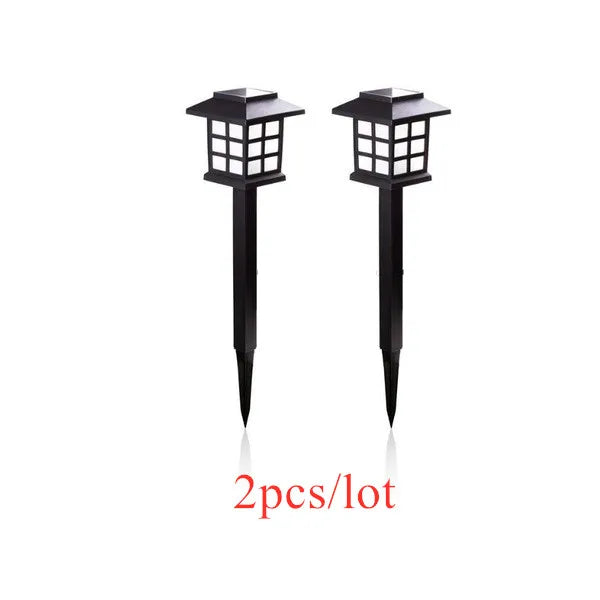 Led Houses Solar Pathway Lights Waterproof Outdoor Solar Lamp for Garden/Landscape/Yard/Patio/Driveway/Walkway Christmas Luz