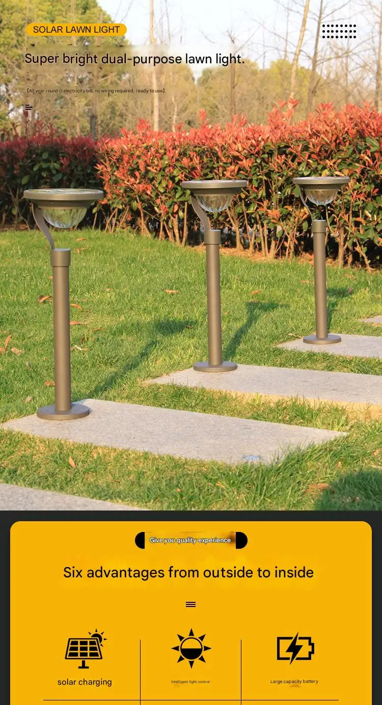 Solar Pathway Lights Outdoor Waterproof Solar Lamp Super Bright Auto On/Off Garden Light for Patio Path Walkway Driveway Decor