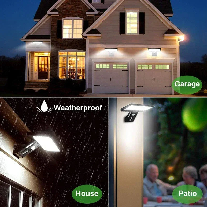 Solar Energy Garden Wall Light Indoor Waterproof Outdoor Lamp Sunlight Powered Lighting for Yard