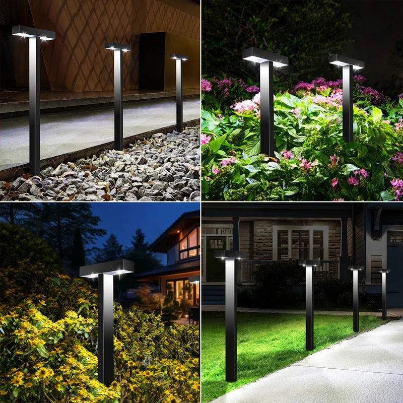 1-8 Pack Solar Pathway Lights Outdoor Solar Lights IP65 Waterproof Garden Lamps Solar Lamp Outdoor Landscape Lighting for Lawn