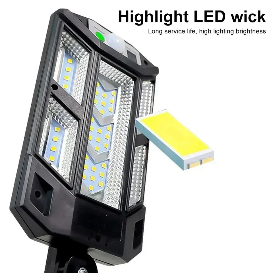 Newest Solar LED Light 300000LM Outdoor Solar Lamp Of Motion Sensor 4 Mode Waterproof