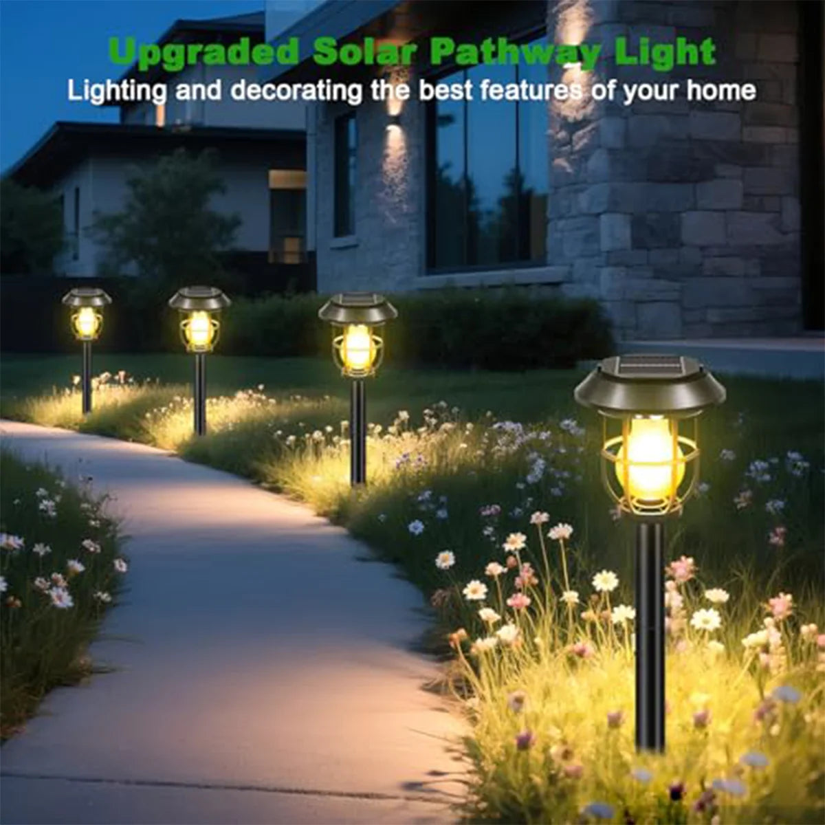Solar Motion Sensor Led Wall Camping Lawn Lamp Outdoor Lanterns Lights Powered Yard Decorative Light Waterproof Garden Induction