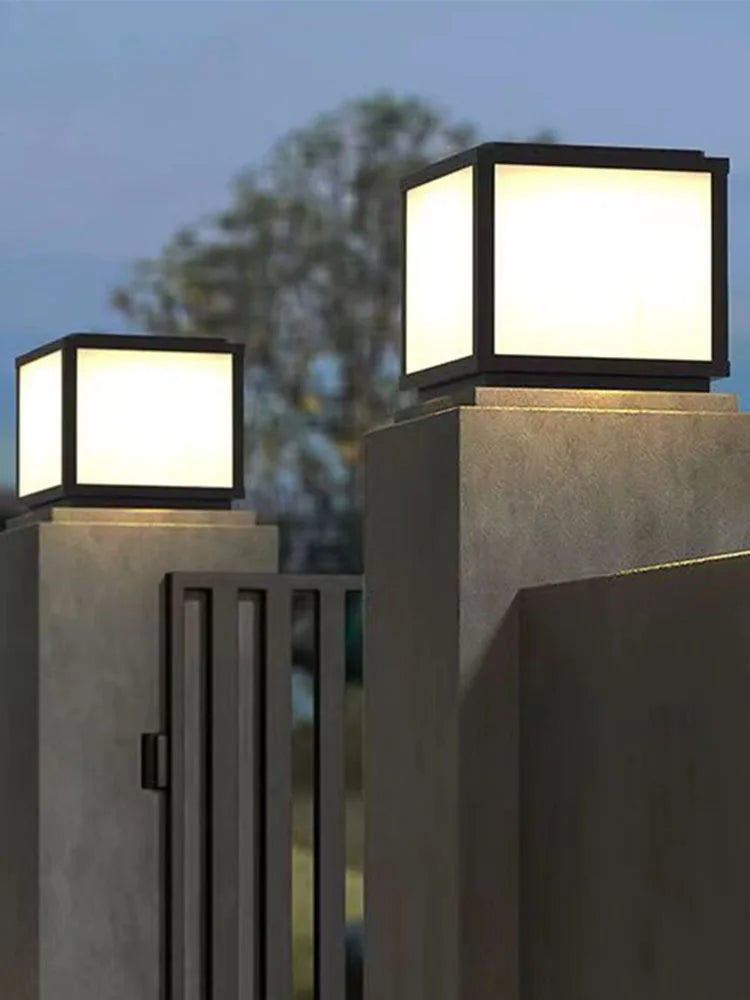 Solar-powered garden lights for outdoor use, designed to be waterproof and suitable for use in gardens, around villas, and at th