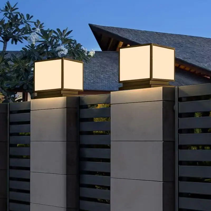 Solar-powered garden lights for outdoor use, designed to be waterproof and suitable for use in gardens, around villas, and at th