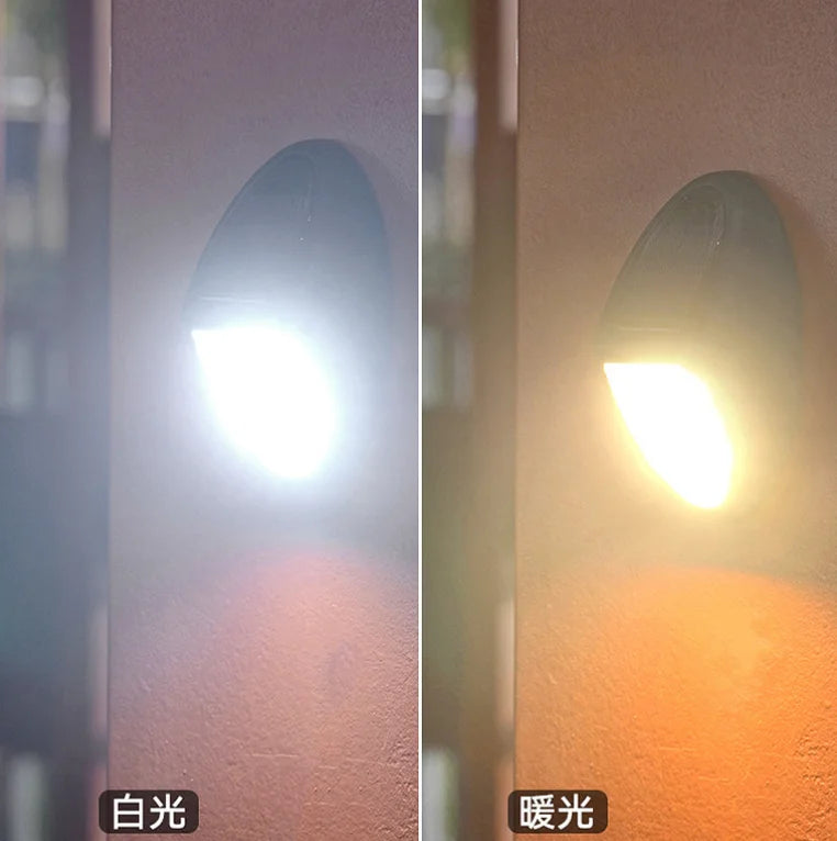 Solar wall lamp for home use no wiring waterproof step lamp villa wall staircase fence decoration courtyard lamp