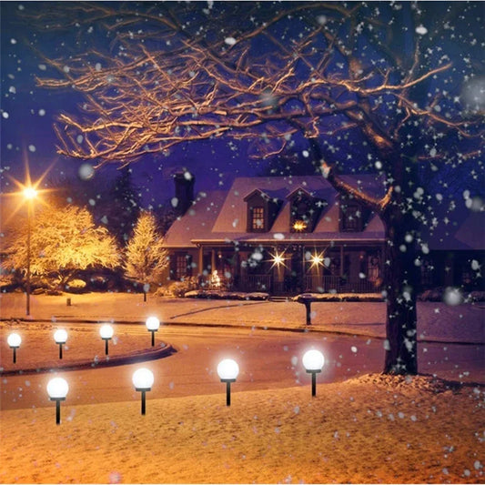 Solar Powered LED Bulb Lamp Energy Light Waterproof Outdoor Garden Light Street Decor Solar Panel Ball Lights Lawn Yard Lamp