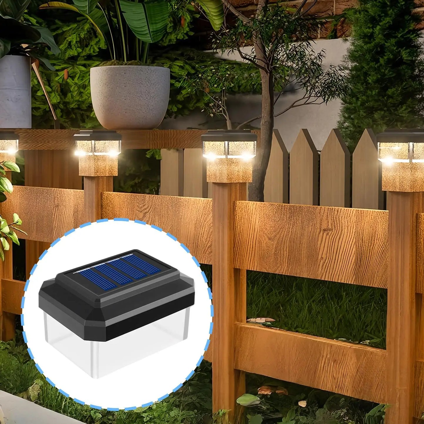 Solar Post Lights Waterproof Decoration Modern Lamp Outdoor Deck Fence Post Solar Lights For Outdoor Garden Patio Porch Yard