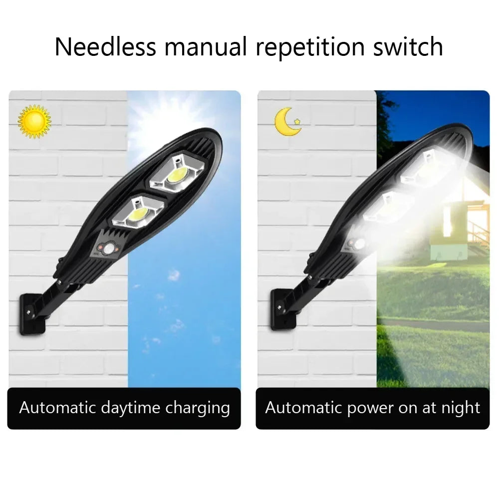 Newest LED Solar Light Outdoor Solar Lamp Powered Sunlight Waterproof PIR Motion Sensor Street Light for Garden Decoration Hot