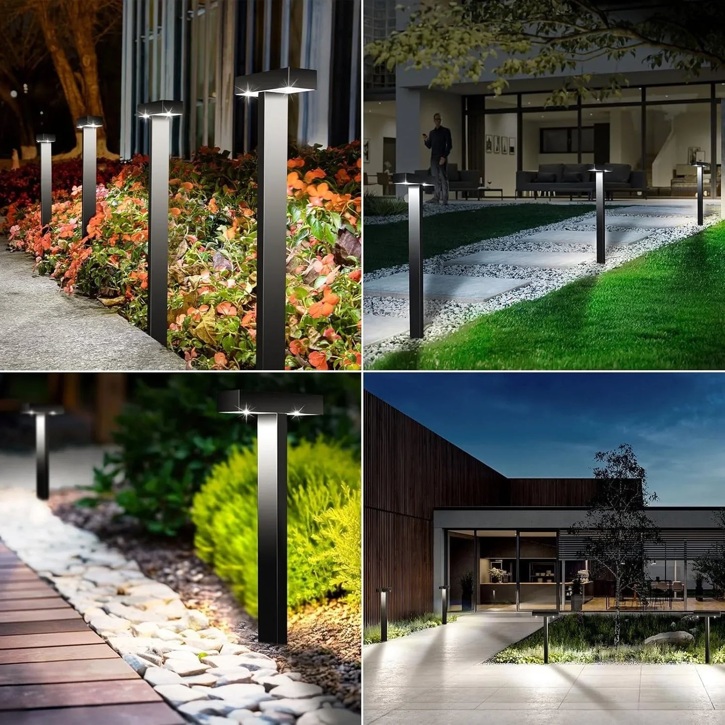 1-8 Pack Solar Pathway Lights Outdoor Solar Lights IP65 Waterproof Garden Lamps Solar Lamp Outdoor Landscape Lighting for Lawn