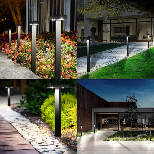 1-8 Pack Solar Pathway Lights Outdoor Solar Lights IP65 Waterproof Garden Lamps Solar Lamp Outdoor Landscape Lighting for Lawn