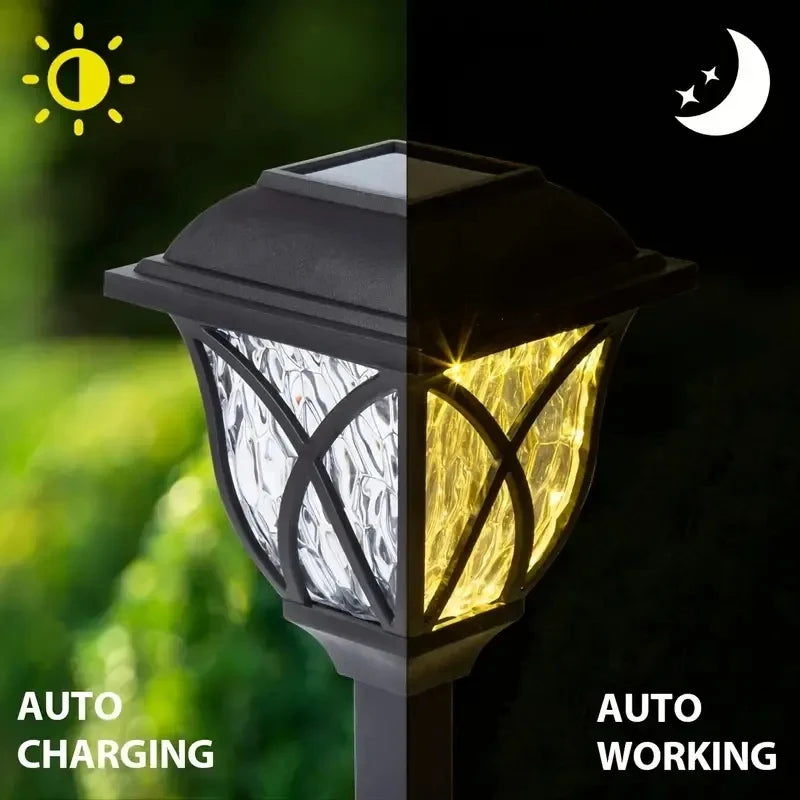 1 Pack Solar Yard Lights Bright Lawn Lights Outdoor Waterproof Led Solar Pathway Lights Landscape Path Lights